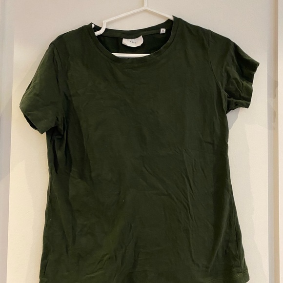 Green cotton T-shirt - Picture 1 of 3